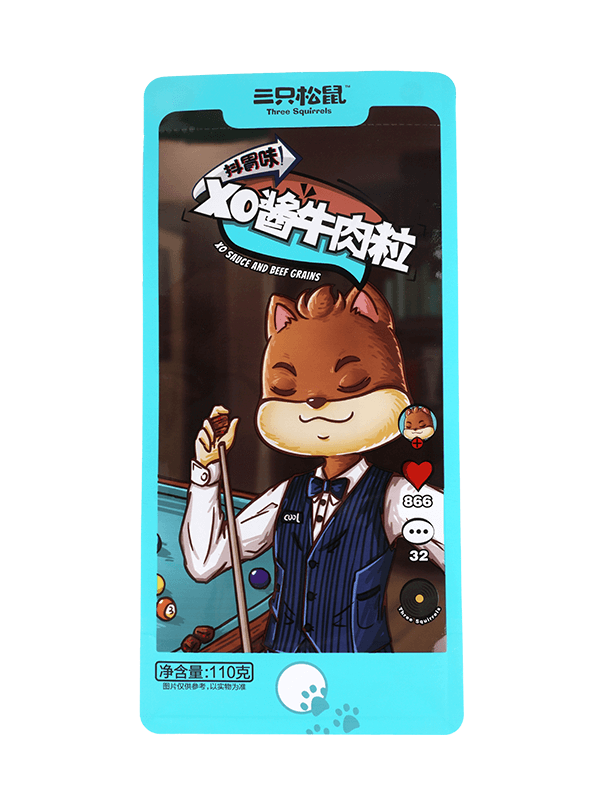 Ny design plastpåse med anpassat tryck för snacksförpackningar